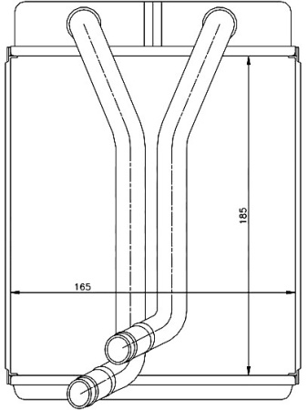 Радиатор отопителя (печки) Kia Carens (1999-2006) 4146N83