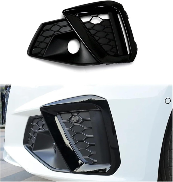 Заглушка (решетка) в бампер передний Audi A4 B9 (2015-) 00439141