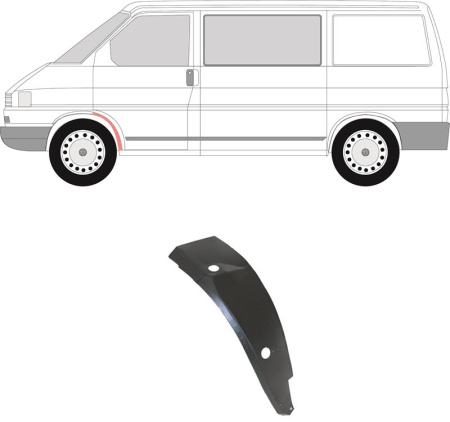 Арка передняя левая Volkswagen Caravelle T4 (1991-2004) 9558333
