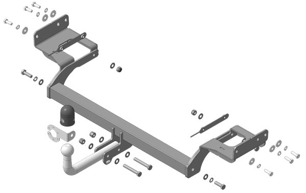 Прицепное устройство (фаркоп) Hyundai Tucson TL (2015-2020) H106A Прицепное устройство (фаркоп) Hyundai Tucson TL (2015-2020) H106A
