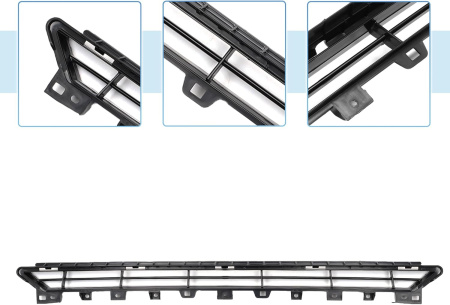 Заглушка (решетка) в бампер передний Audi A1 8X (2010-2018) 0045930