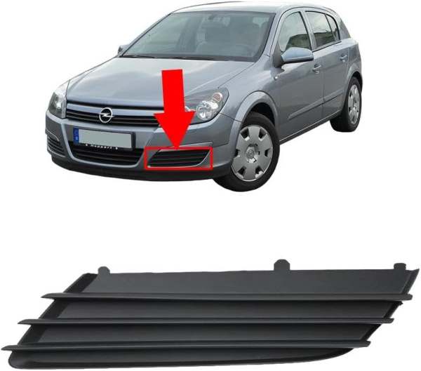 Заглушка (решетка) в бампер передний Opel Astra H (2004-2010) 5052997A1