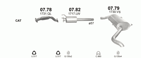 Глушитель Fiat Ducato (2006-2014) 779