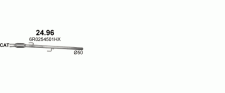 Глушитель Seat Ibiza (2008-2017) 2496