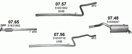 Глушитель Opel Combo D (2011-2017) 757
