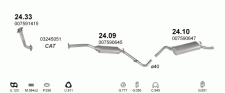 Глушитель Skoda Felicia (1994-2001) 2409