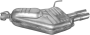 Глушитель Opel Vectra B (1995-2002) 17282