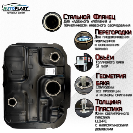 Бак топливный Kia Carens (2006-2012) PFT-81KCFG