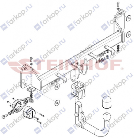 Прицепное устройство (фаркоп) BMW X4 F26 (2014-2018) B099